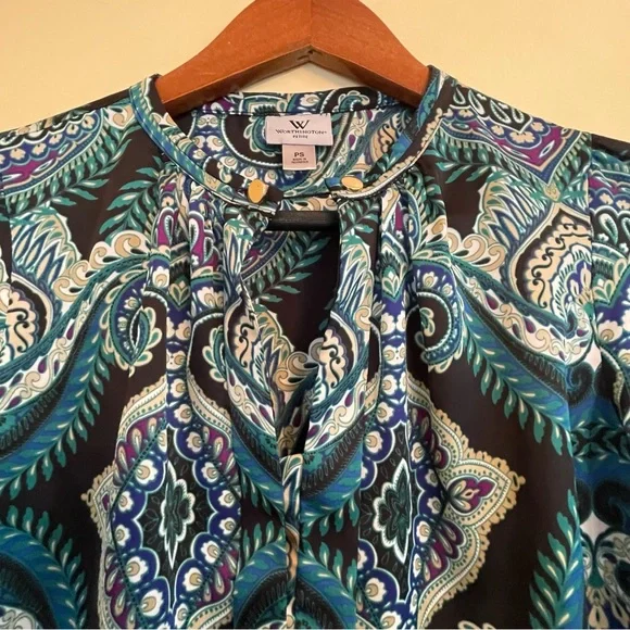 Worthington Petite Woman's Long Sleeve Shirt Size PS - Picture 8 of 8